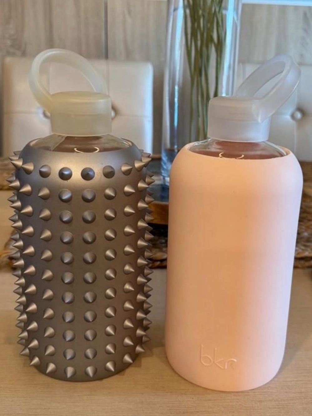 bkr Glass Water Bottle Bundle TWO BOTTLES ONE PRICE (16 oz / 500ml)
